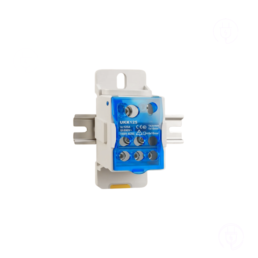 BLOCO DE DISTRIBUIÇÃO UKK125A P/ TRILHO DIN - Imagem 8