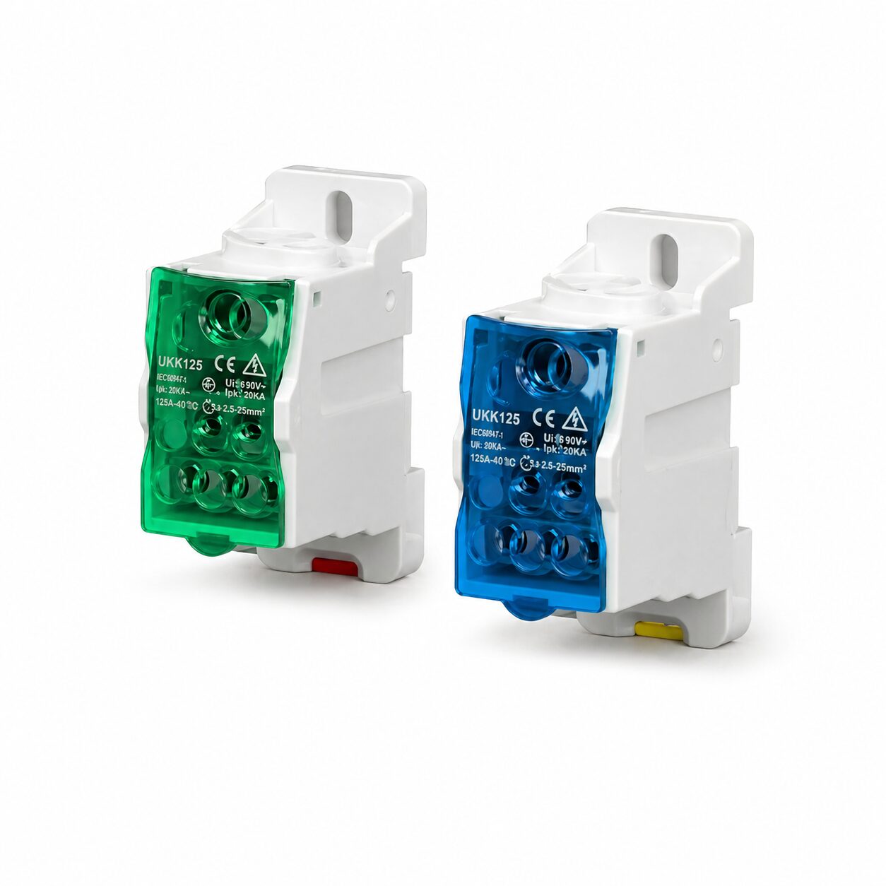 BLOCO DE DISTRIBUIÇÃO UKK125A P/ TRILHO DIN