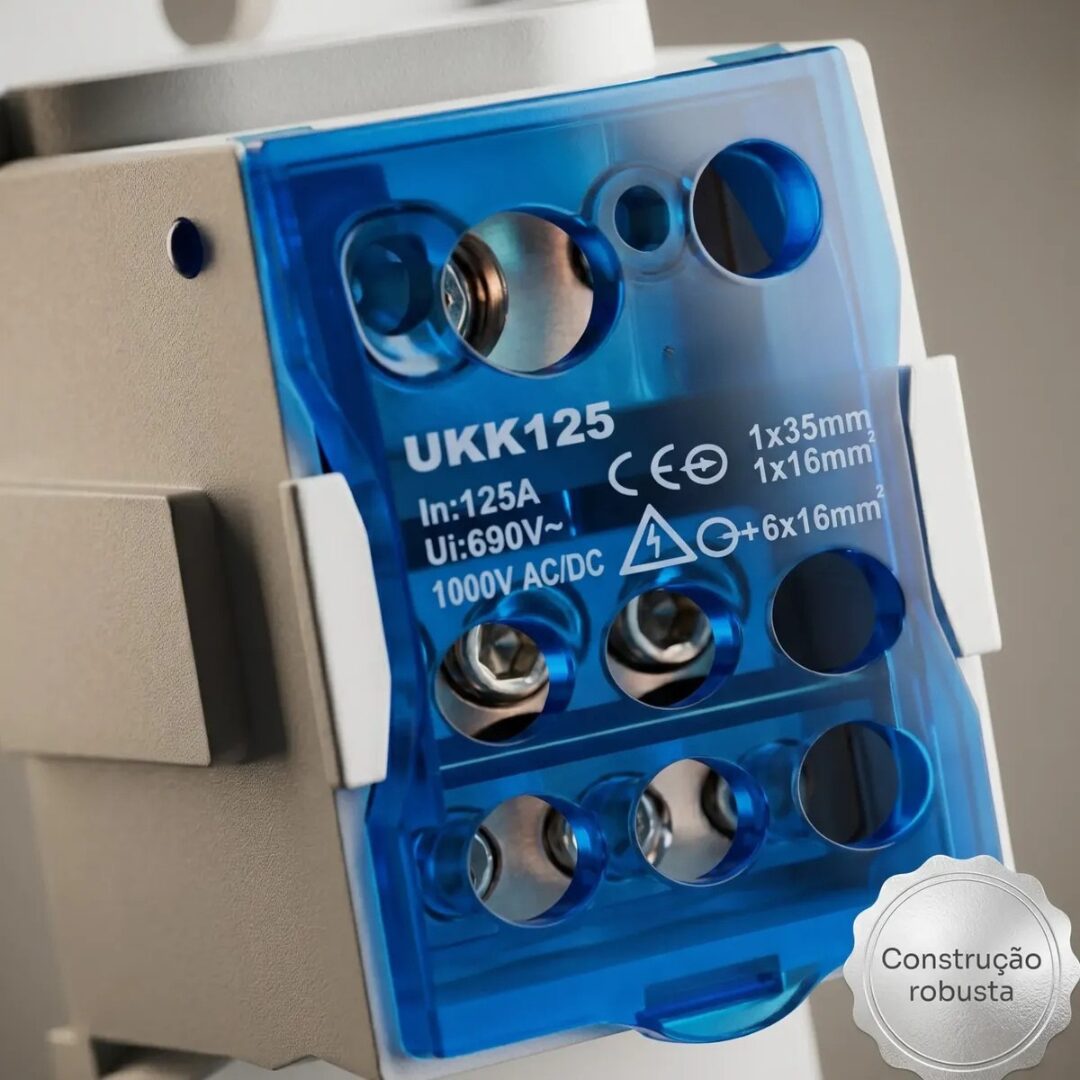 BLOCO DE DISTRIBUIÇÃO UKK125A P/ TRILHO DIN - Imagem 10