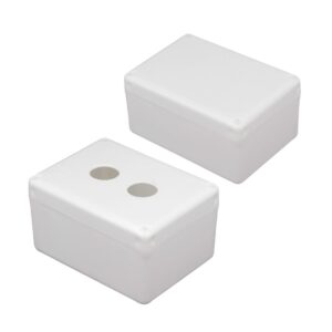 CAIXA PLÁSTICA PVC DE PASSAGEM BRANCA IP44 120X90X70mm