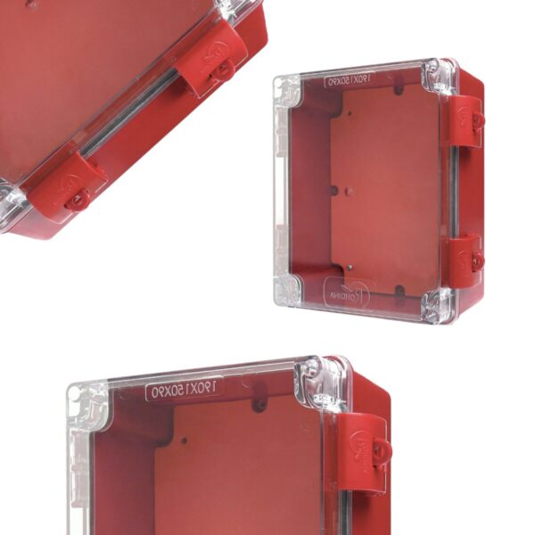 CAIXA PLÁSTICA SISTEMA DE INCÊNDIO VERMELHO IP68 ROHDBOX COMPLETA - Imagem 3