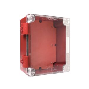 CAIXA PLÁSTICA SISTEMA DE INCÊNDIO VERMELHO IP68 ROHDBOX COMPLETA