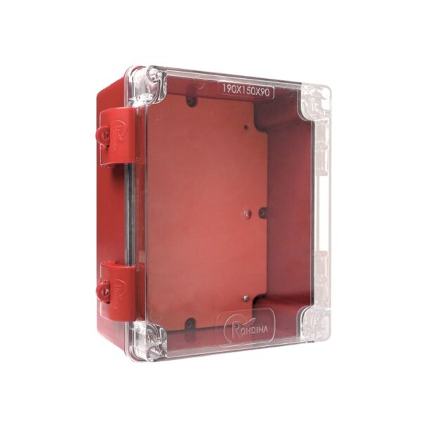 CAIXA PLÁSTICA SISTEMA DE INCÊNDIO VERMELHO IP68 ROHDBOX COMPLETA