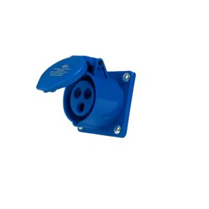 TOMADA INDUSTRIAL EMBUTIR AZUL 2P+T 240V