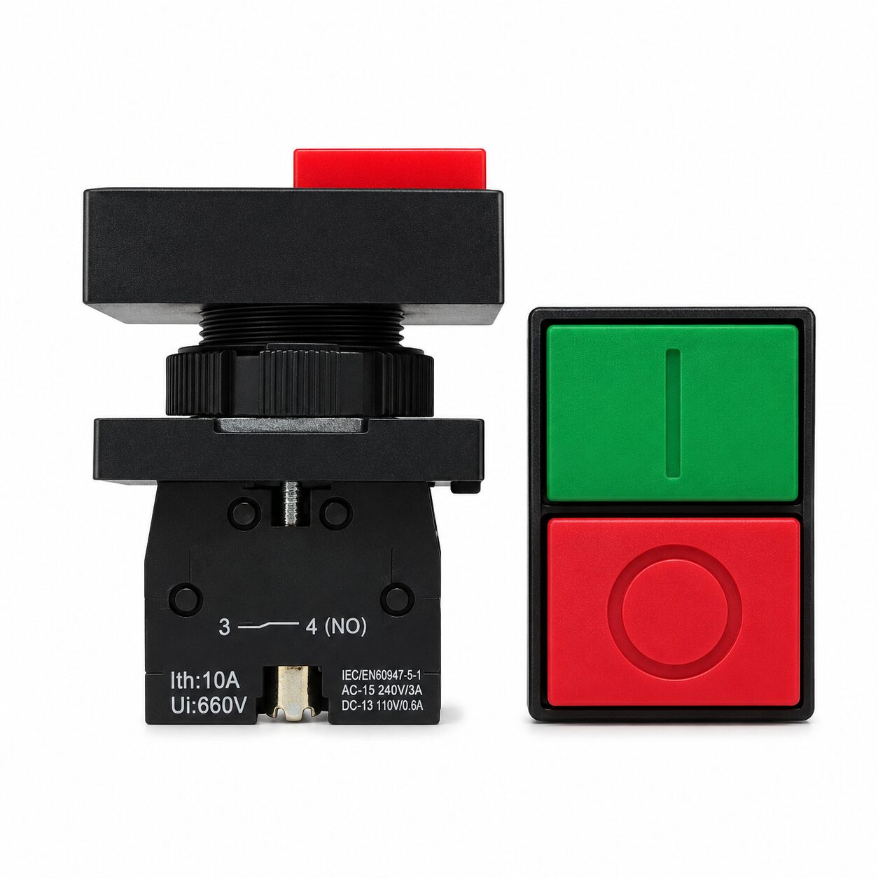 BOTÃO DUPLO LIGA E DESLIGA S/ LED