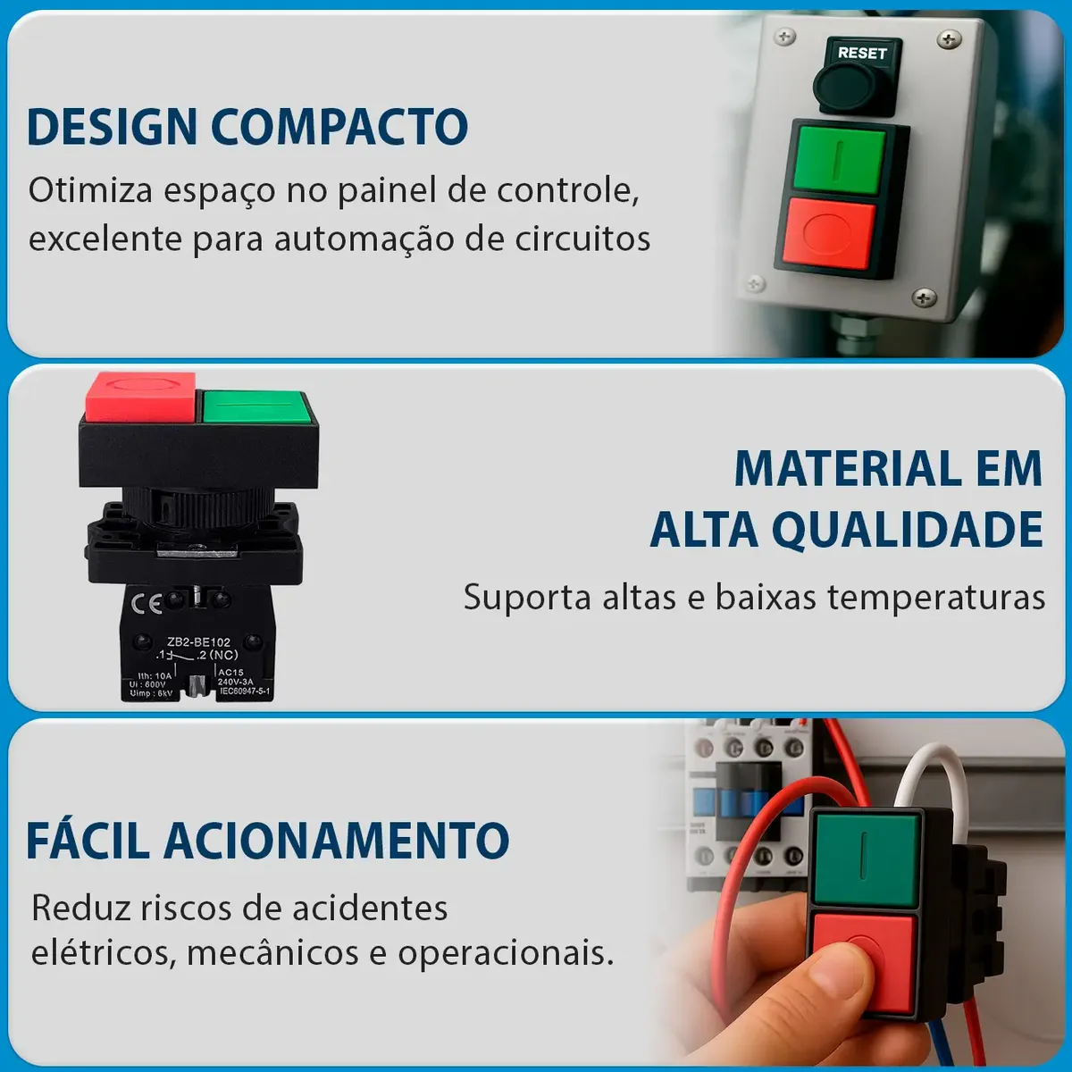 BOTÃO DUPLO LIGA E DESLIGA S/ LED - Imagem 3