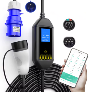 CARREGADOR PORTÁTIL PARA CARRO ELÉTRICO 7KW 32A WIFI APP